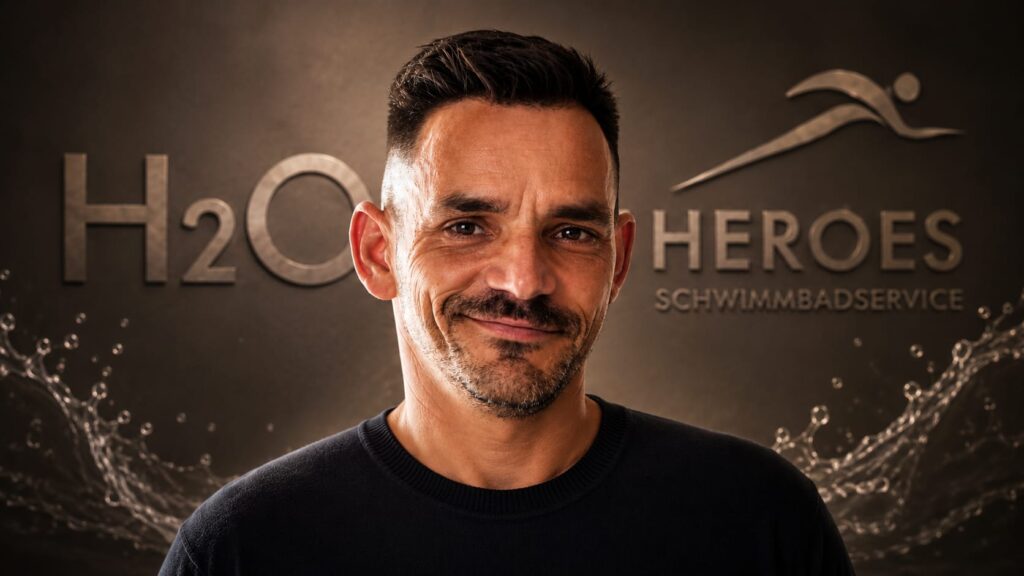 Patrick Rohrer, Gründer von H2O Heroes – Poolservice, Poolwartung und Pooltechnik in Niederösterreich.