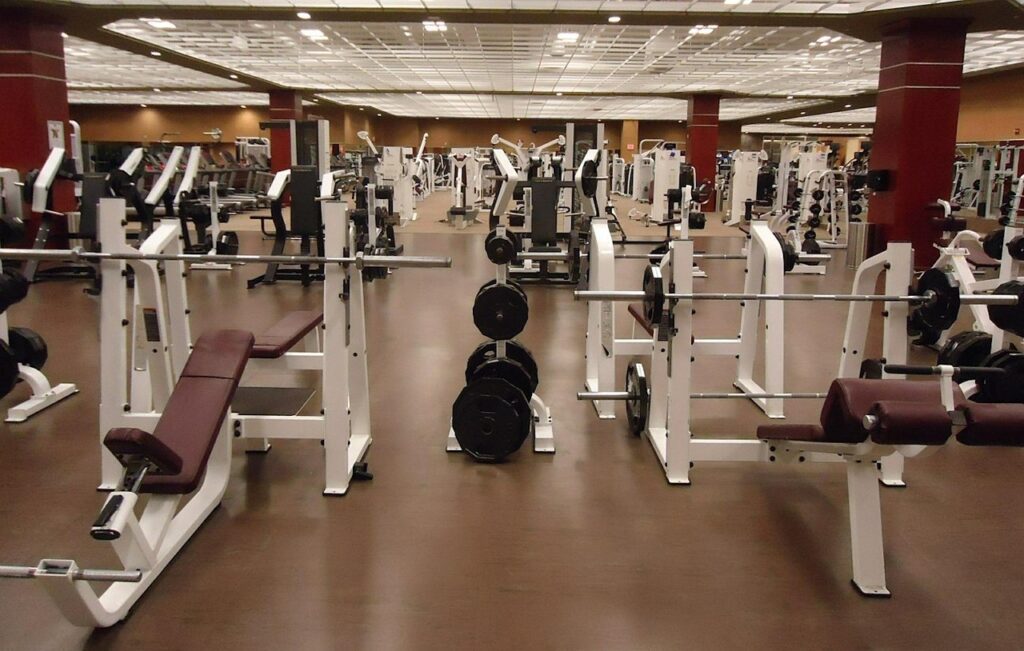 Ein leeres Fitnessstudio am Morgen steht sinnbildlich für den Weg zurück ins Training, den Sophia Thiel nach eigenen Angaben trotz mentaler Krise sucht – Foto: 12019 / Pixabay